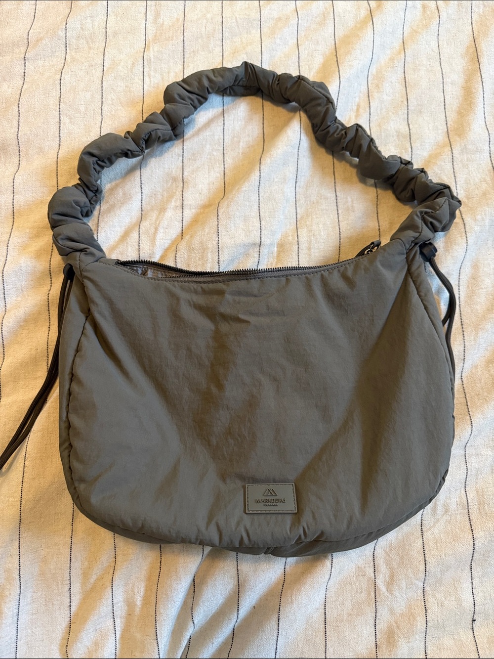 Markberg Denmark Olive/Gray Women's Shoulder Bag - Minimal Quilted Style